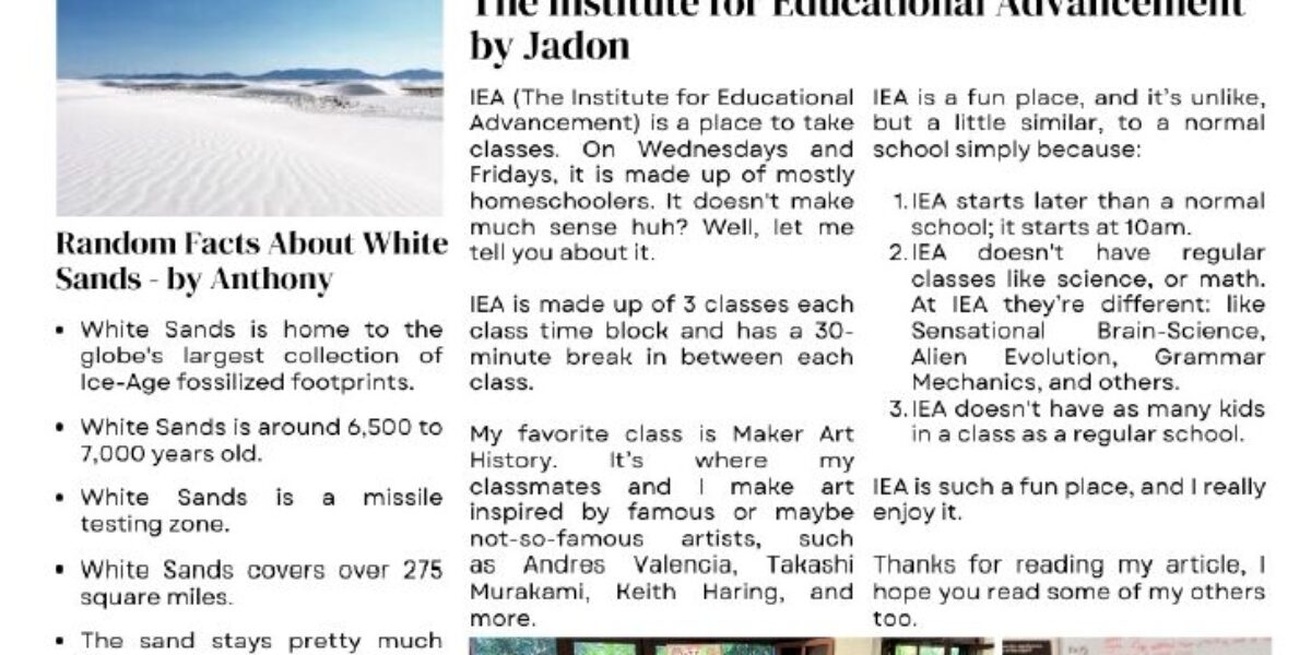 Screenshot of Academy Times Issue 4